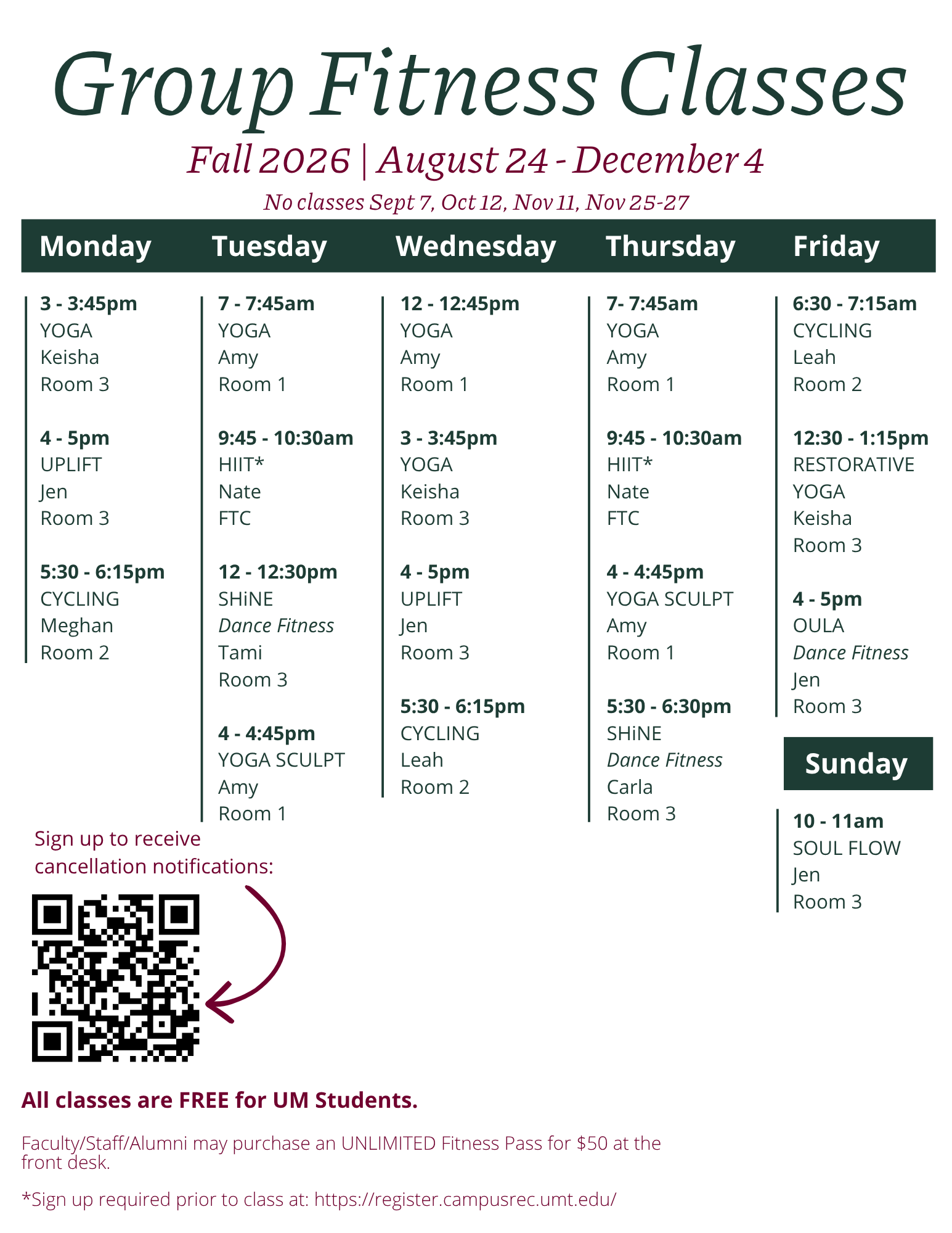 fitnessschedule