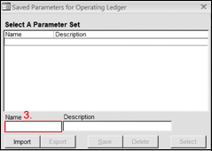 Parameter Popup