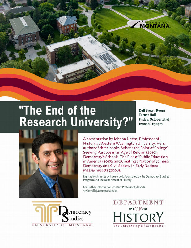 Flyer for Lunchtime Talk