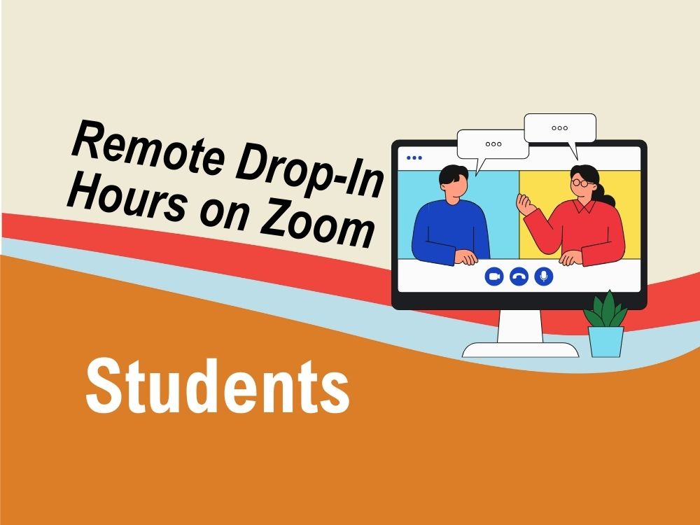 remote drop-in hours for students 