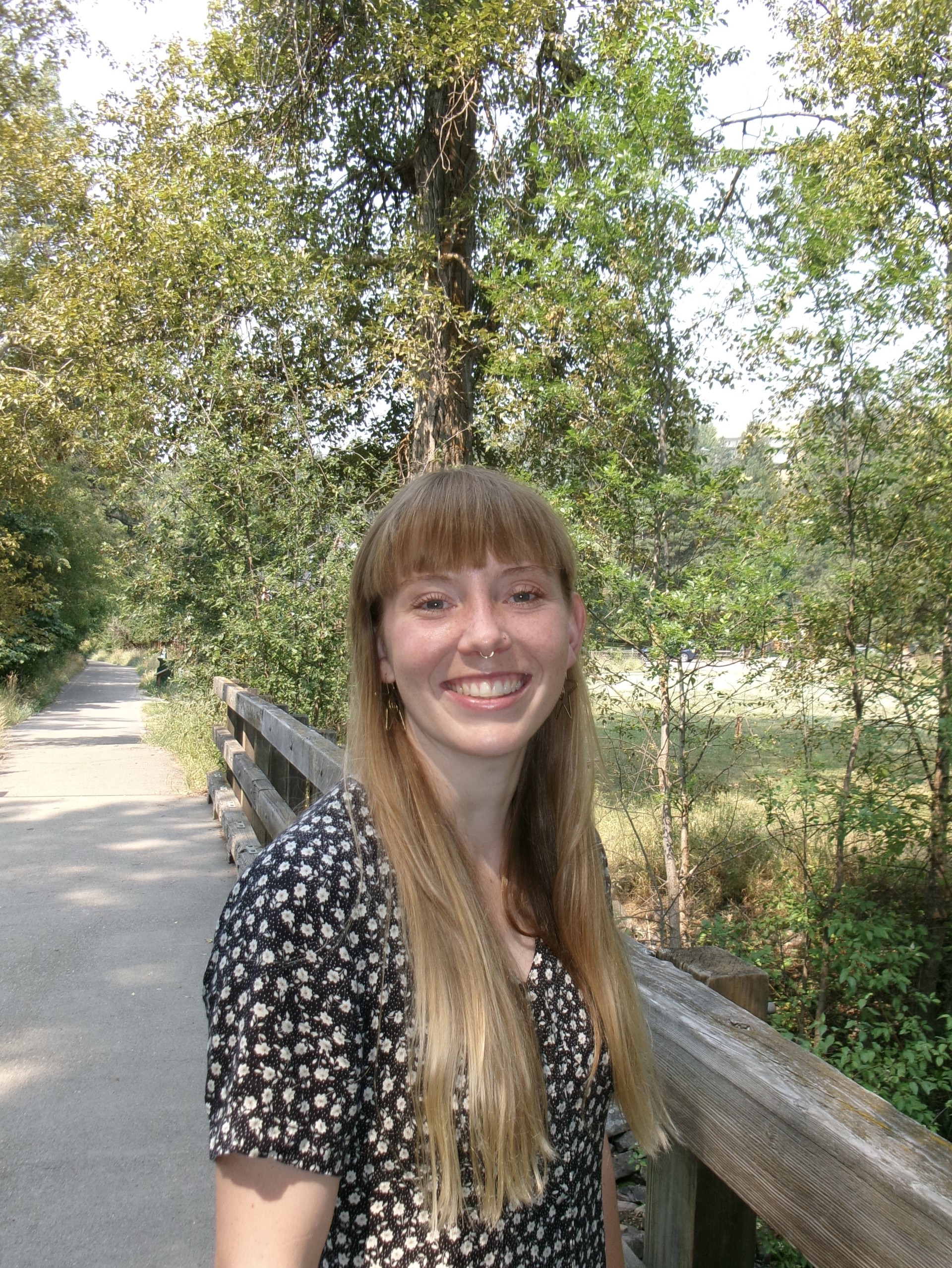 picture of Anna Sanchirico outside on a bridge
