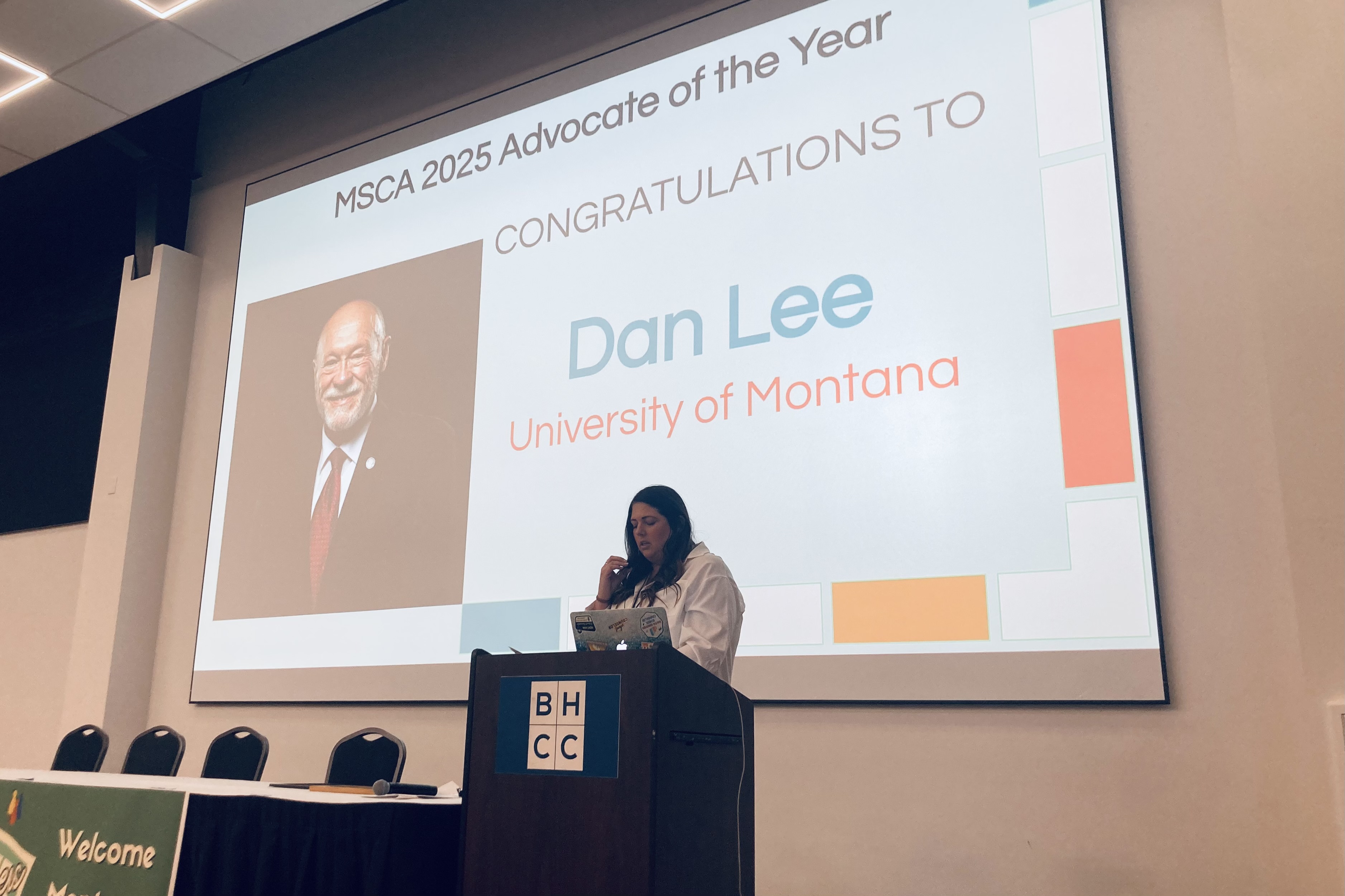 MSCA Award Presentation.