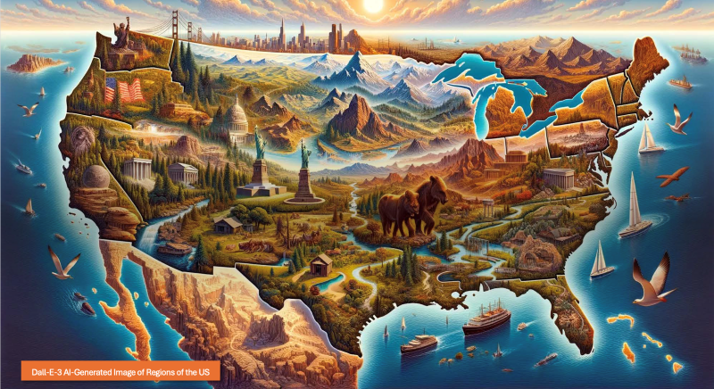 USA map illustration