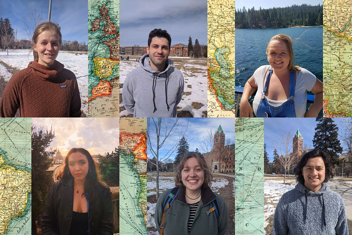 A collage of 6 Gilman University of Montana Scholars