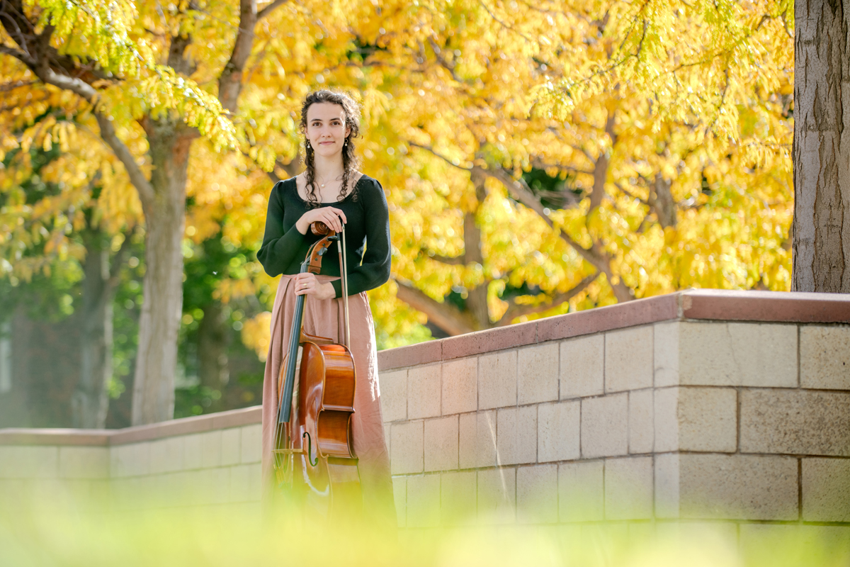 Lydia with her cello