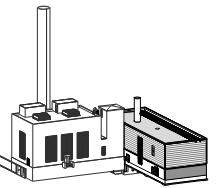 line drawing of outside of upgraded power plant