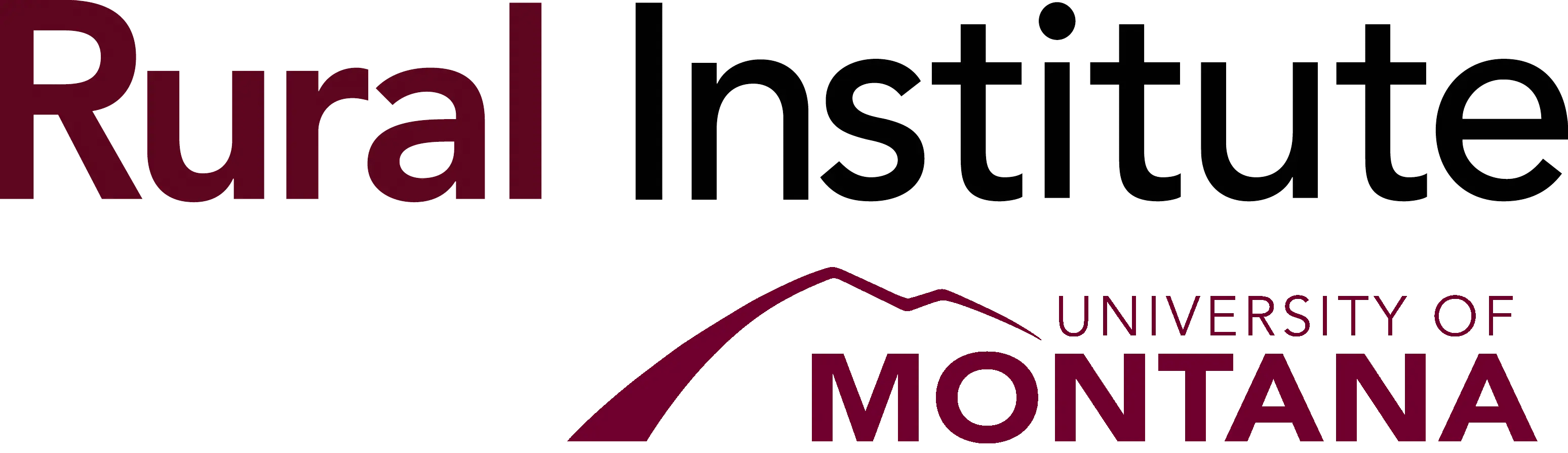 Rural Institute logo with a mountain graphic and the words “University of Montana.”