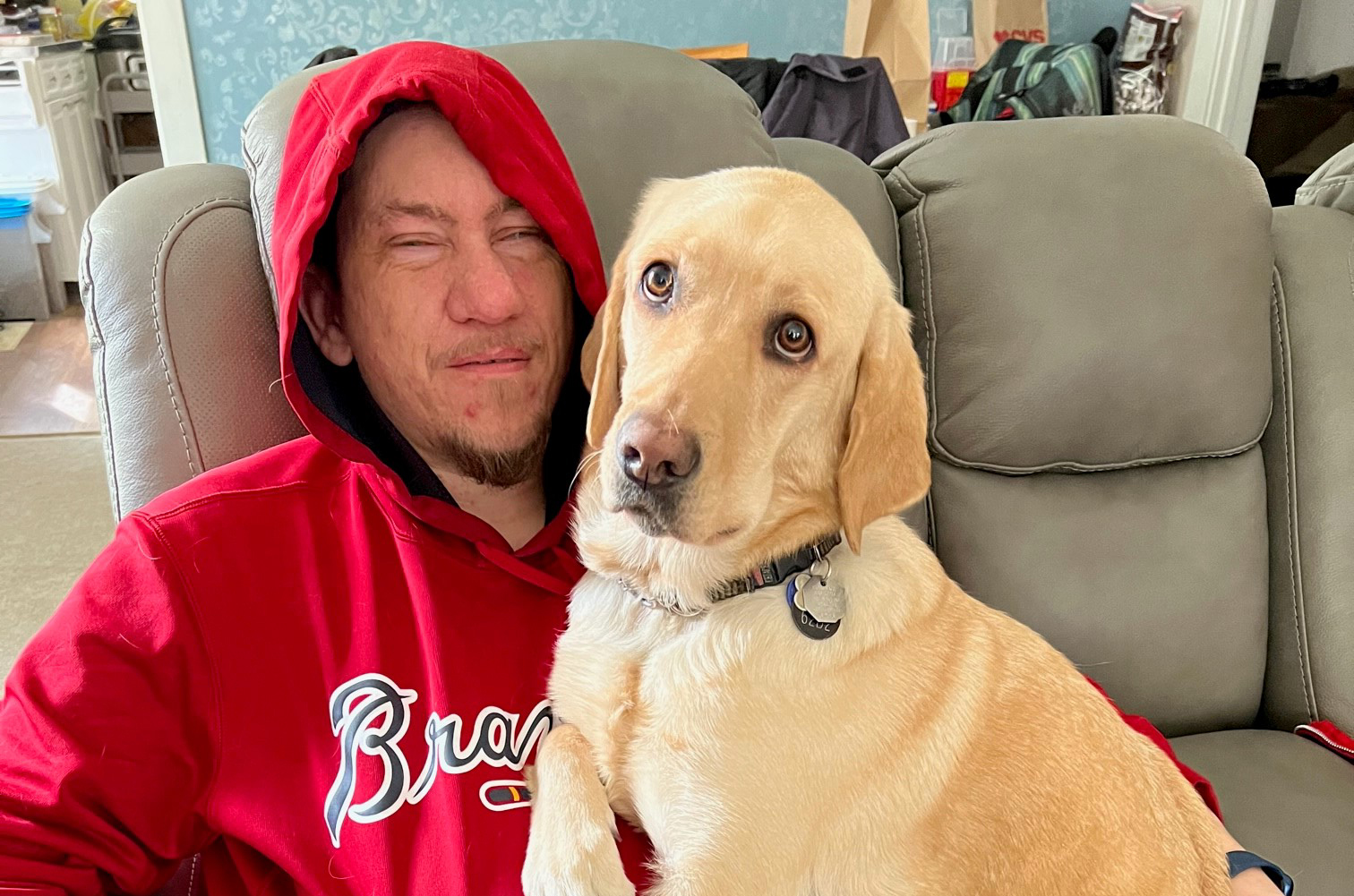 Ed and his dog Helen