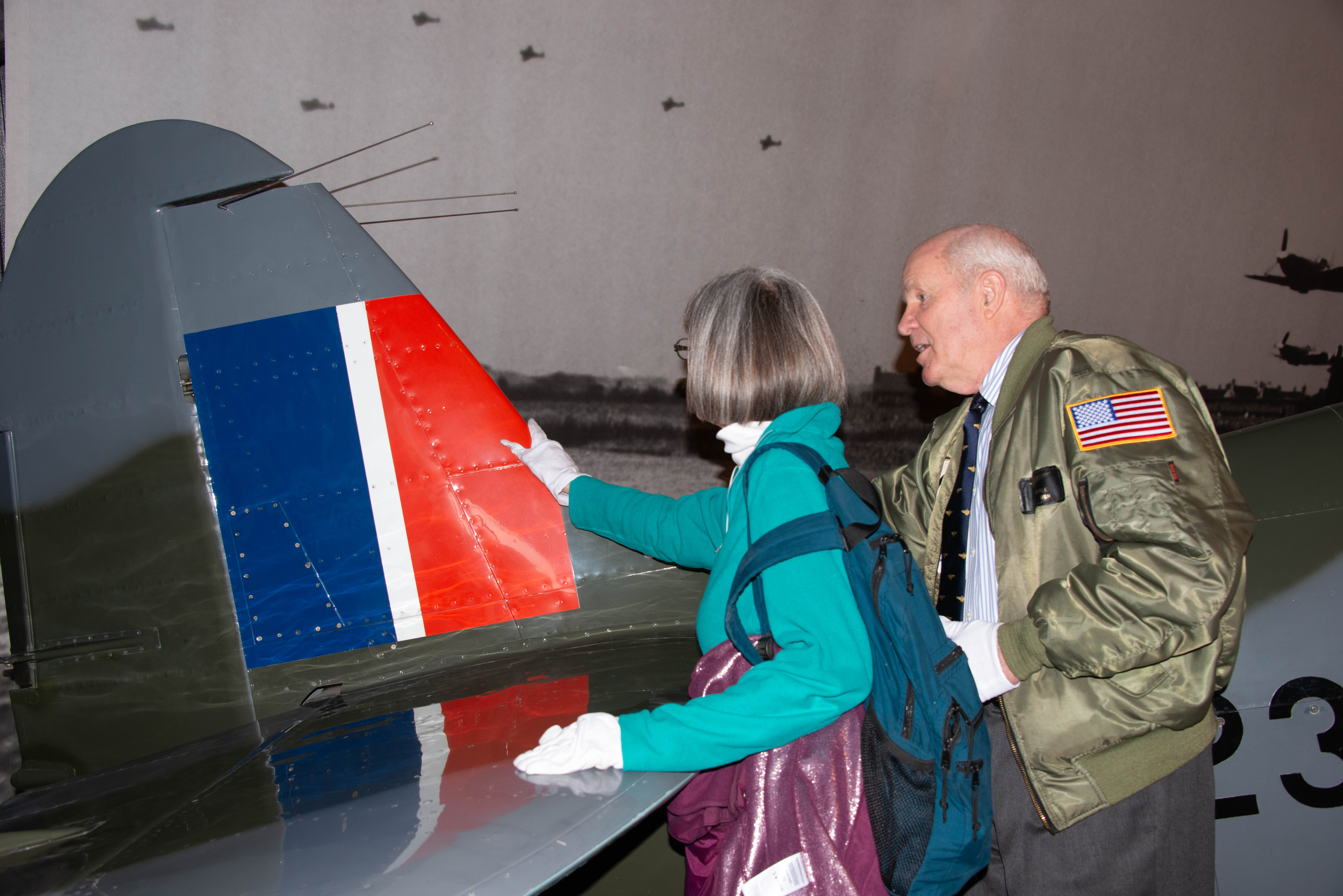 sara visiting the museum