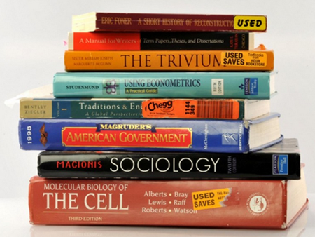 Decorative Image of Stack of Textbooks
