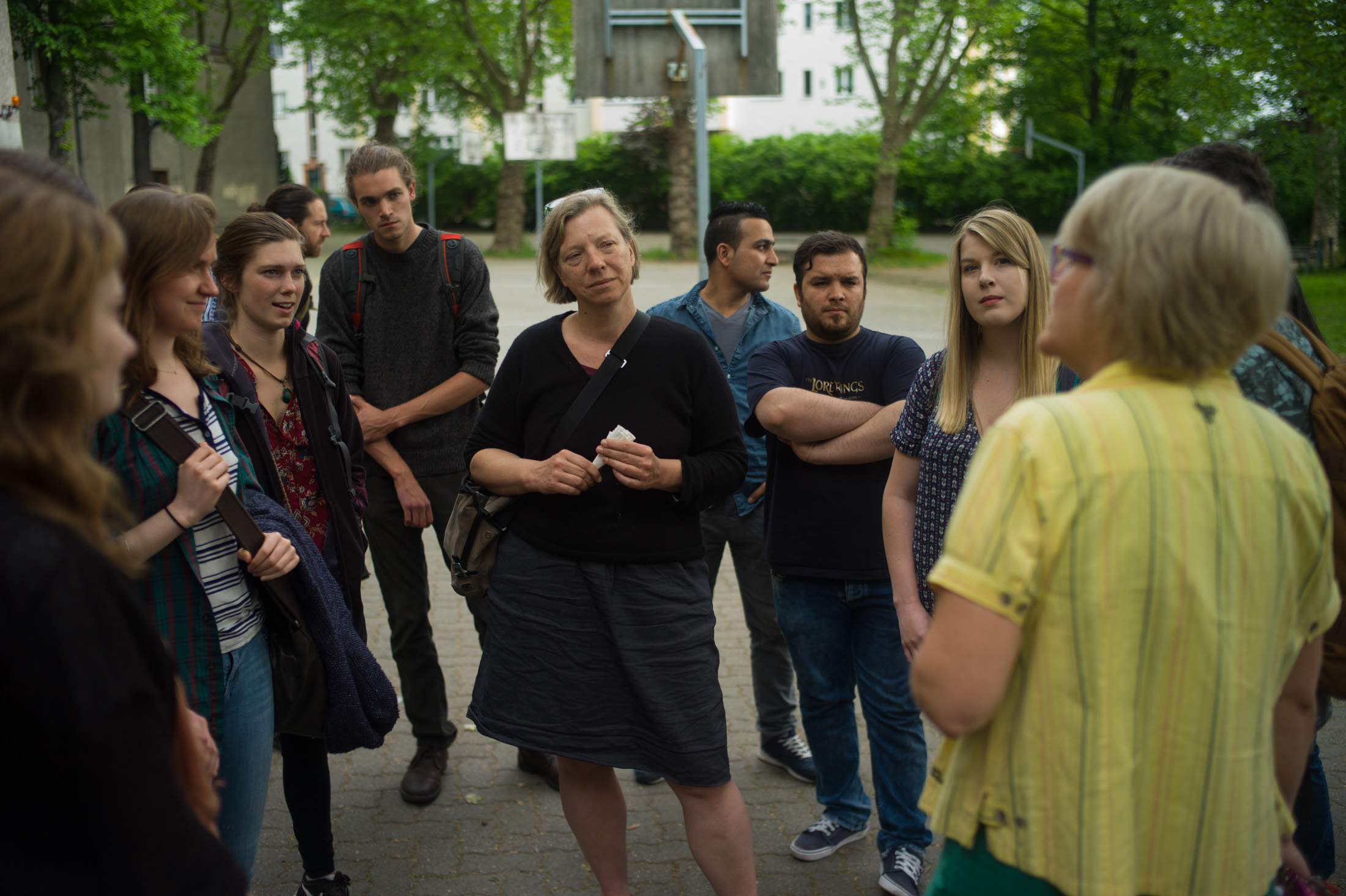 A picture of faculty and students on a trip abroad