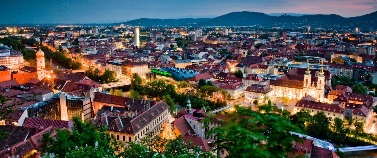 A picture of the city of Graz