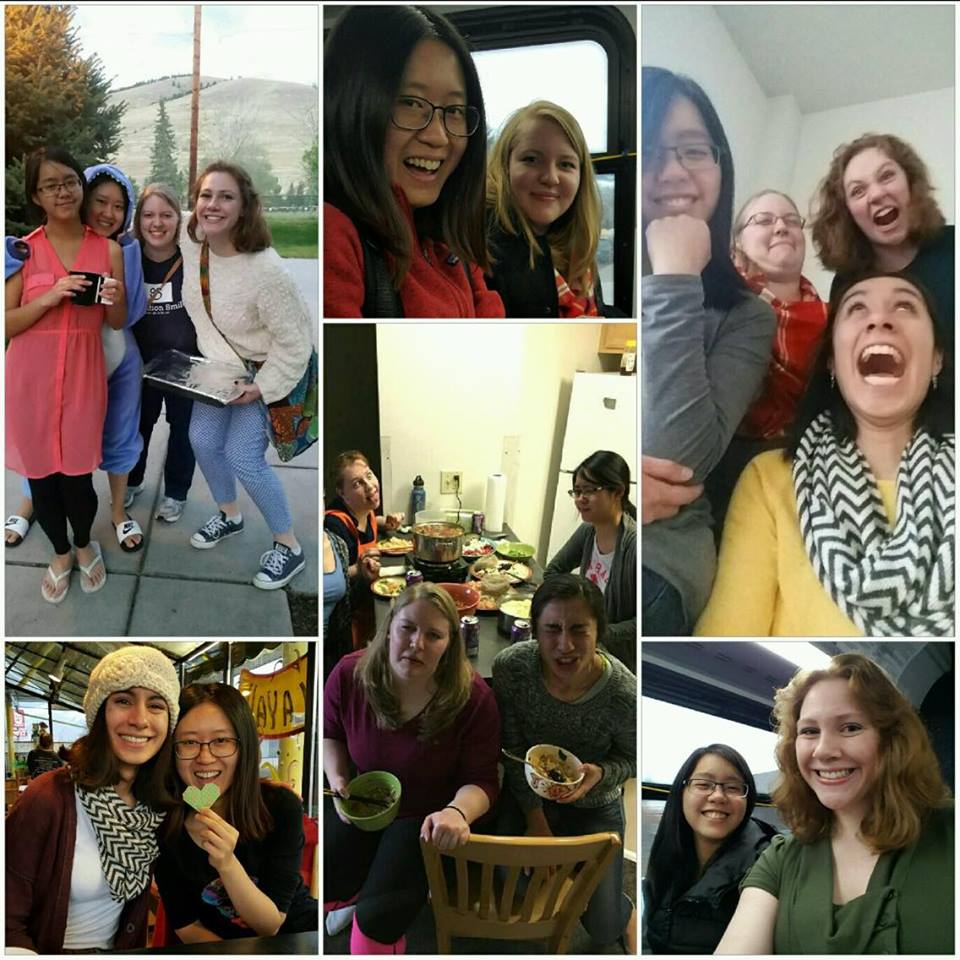 A collage of happy people