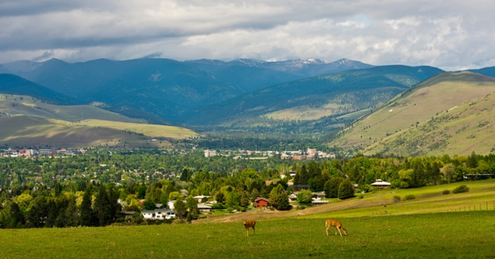 Missoula Valley from the South Hills