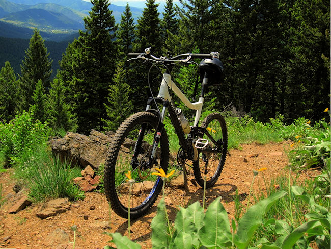 Bicycle in the mountains