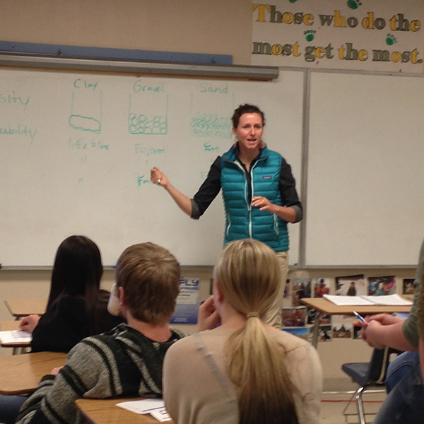 Watershed Education Network working in Lincoln School