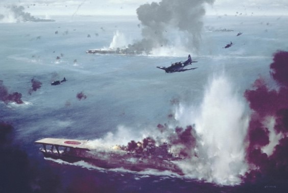 painting of the battle of pearl harbor