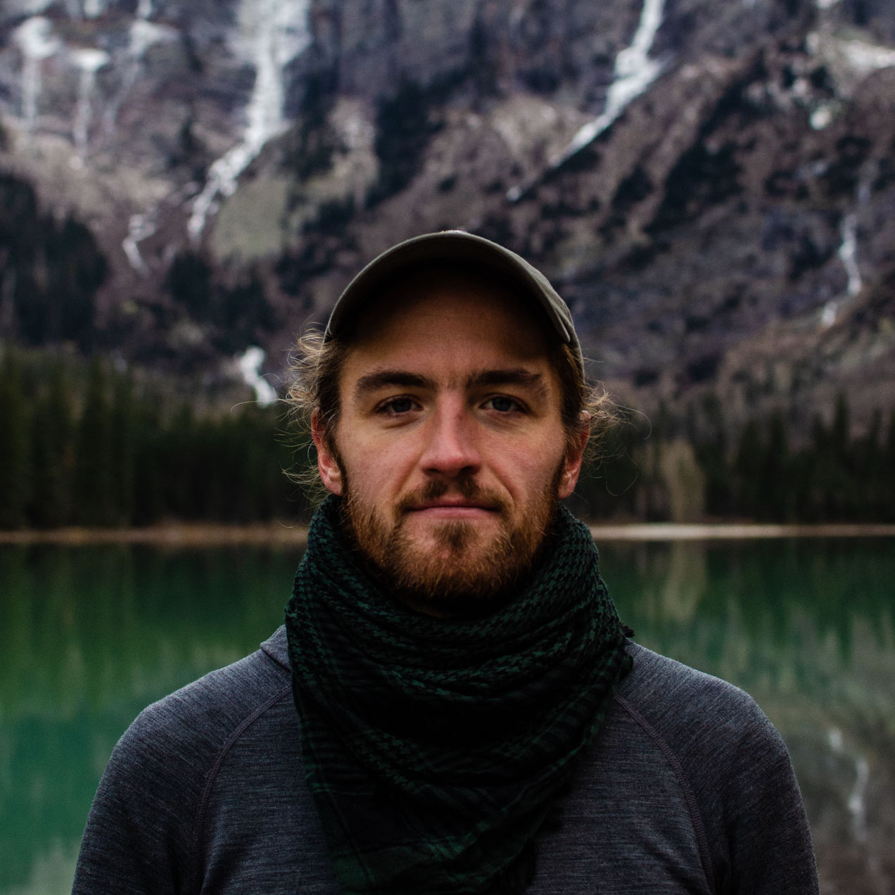 Headshot of TRM fellow, Sam Kellogg, in Glacier National Park