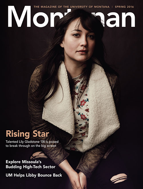 Cover of Montanan magazine with Lily Gladstone