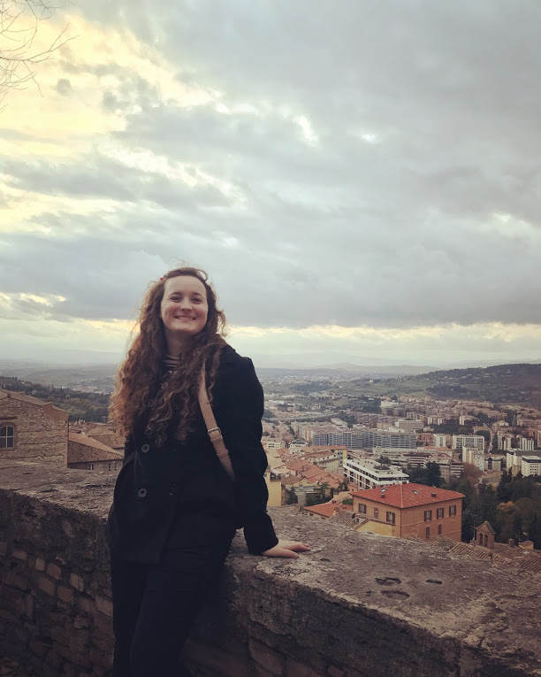 Student Michaela in Tivoli, Italy