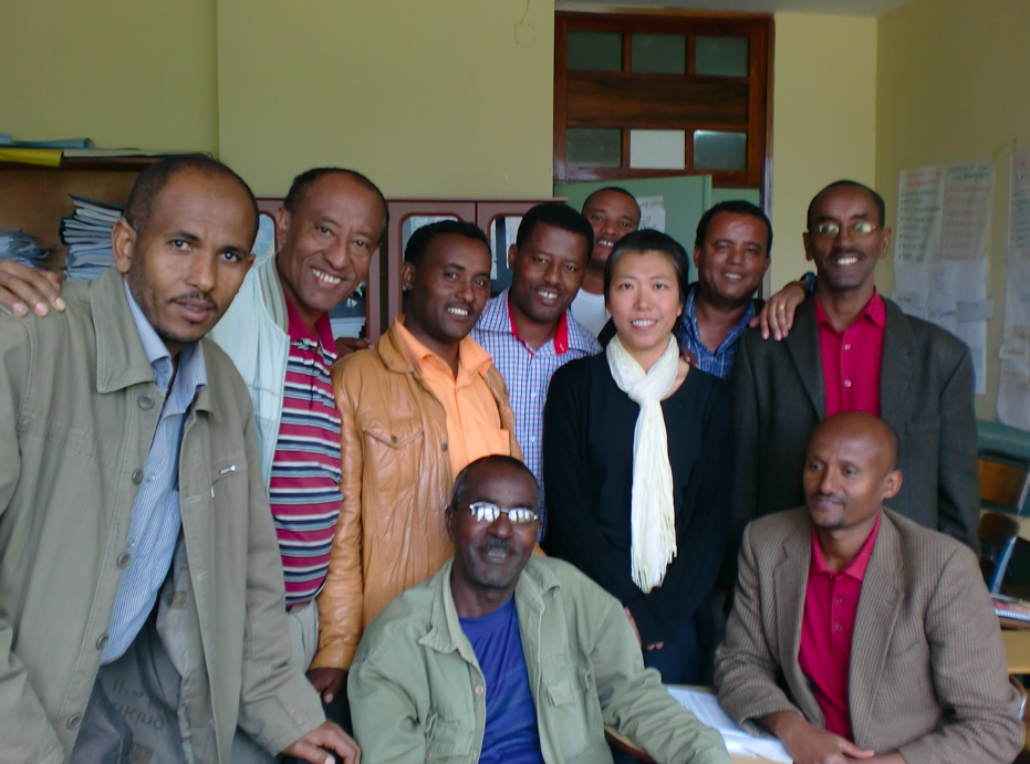 Dr. Ngai with PhD students at Addis Ababa University