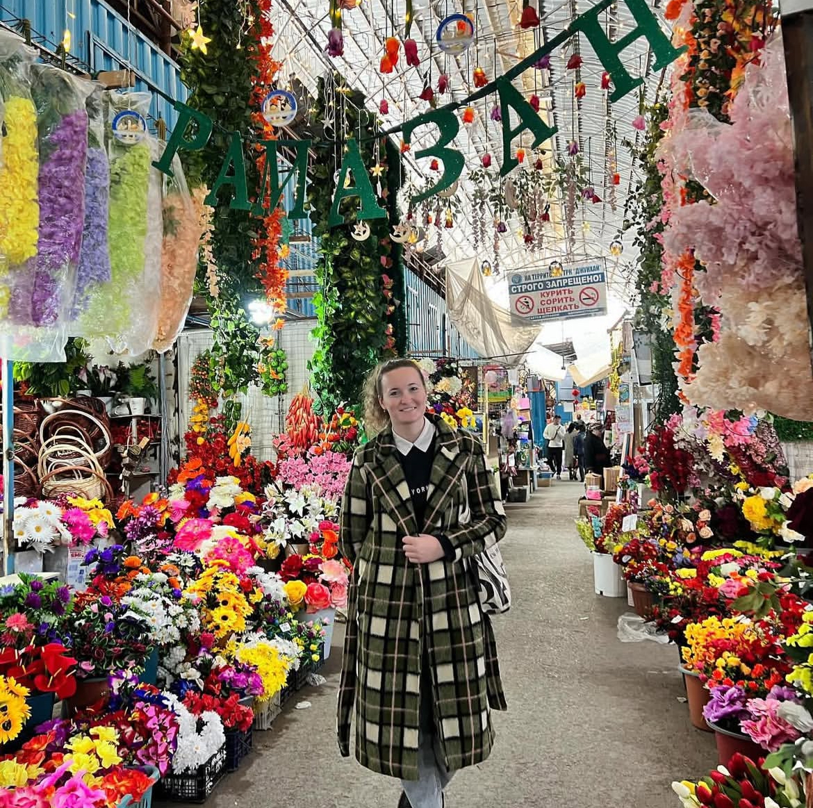 Michaela in Kyrgyzstan celebrating Eid