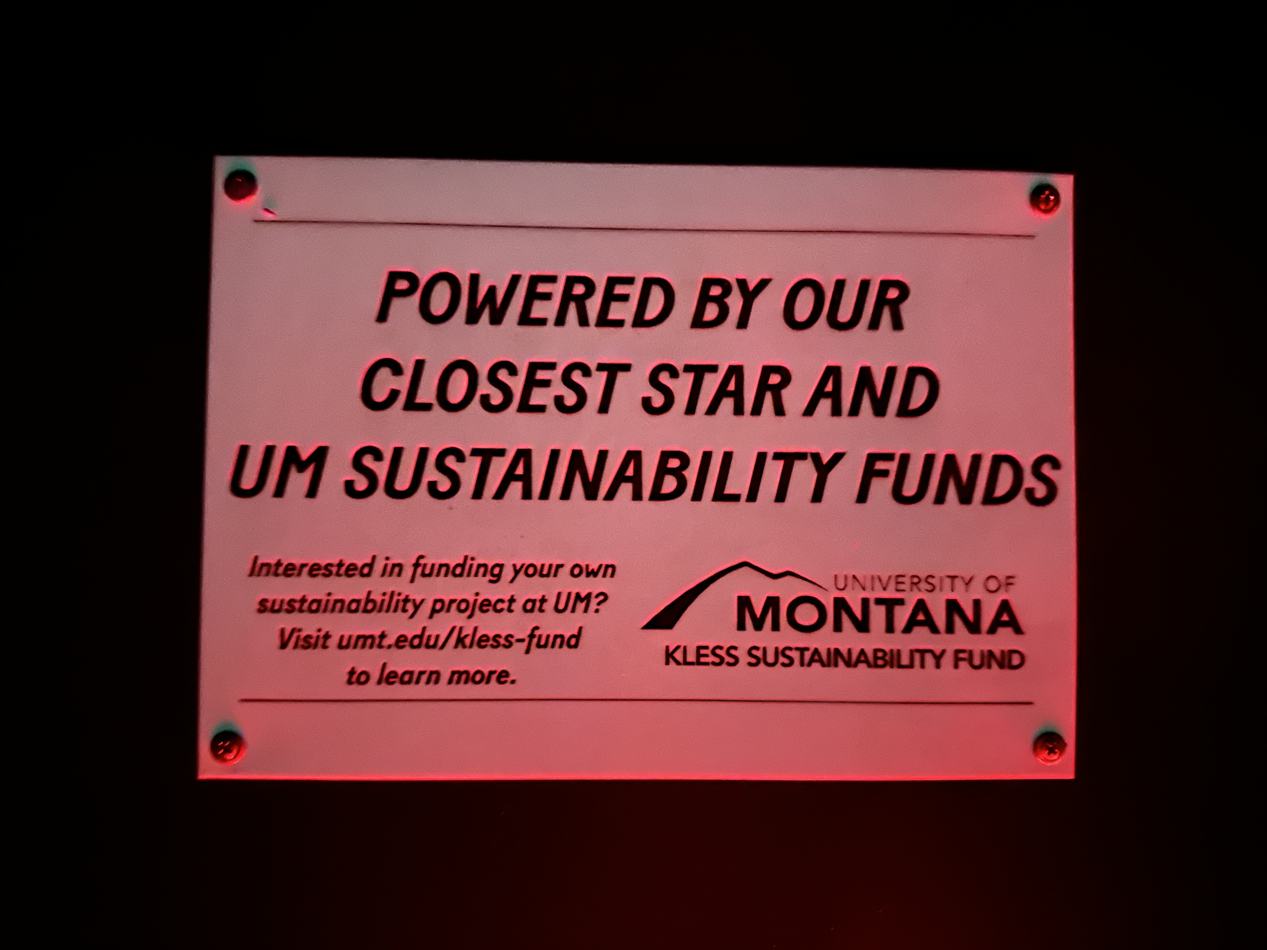 signage for solar battery at the blue mountain observatory