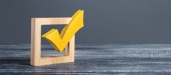 decorative checkmark
