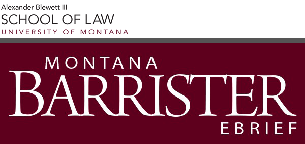 Montana Barrister eBrief Header