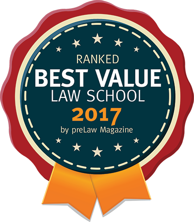 Best Value Law School 2017 ribbon