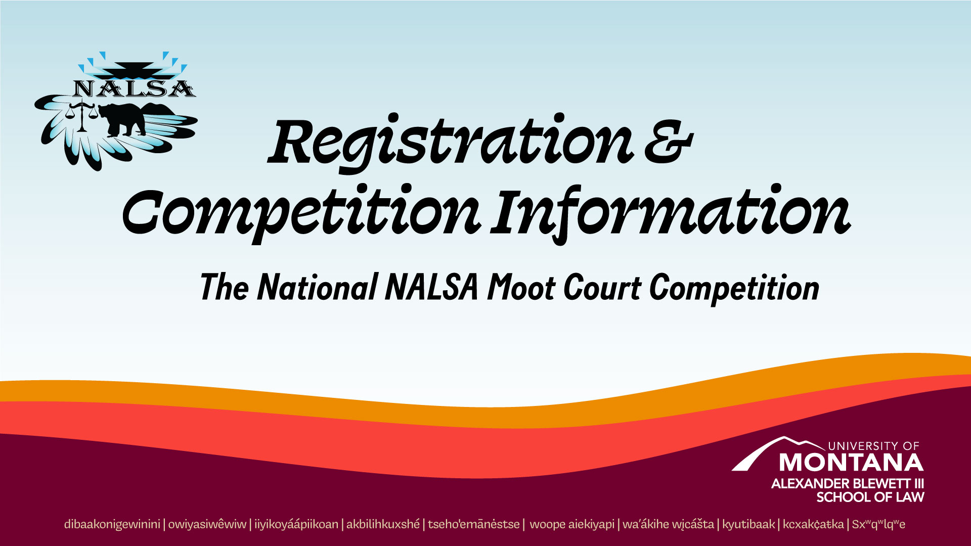 NNALSA Registration and Competition Information