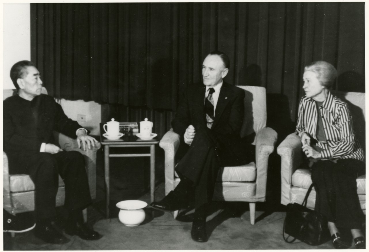 Mike Mansfield with Chinese Diplomats