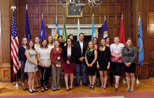Participants with Montana Governor Steve Bullock