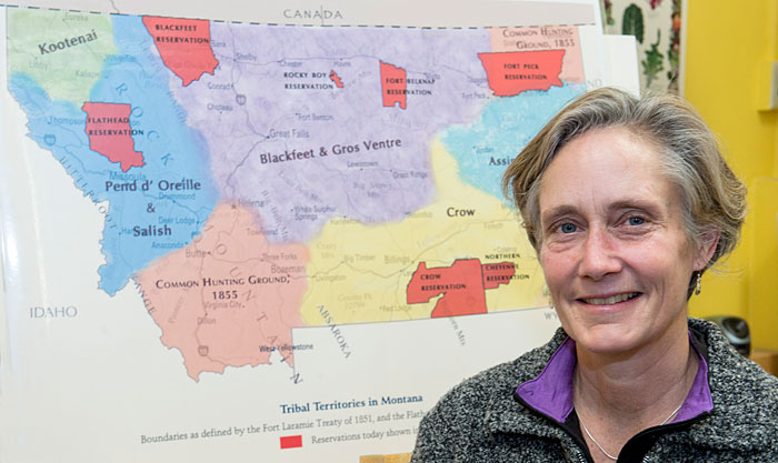 Blakely Brown, a researcher in UM’s Department of Health and Human Performance, has spent years visiting reservations across Montana to establish programs to combat Native American obesity and diabetes.