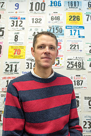 Justin Angle, an assistant professor of marketing, studies how Native mascots affect societal views of American Indians. 