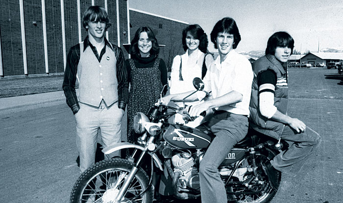 Young XPRIZE winners: When Mike Degrandpre (far left) and Jim Beck (white shirt) were seniors at Capital High School in Helena in 1981, they had no idea where their shared future would lead them.