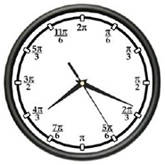clock with math symbols