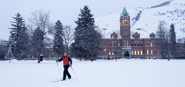 Skiing on the Oval