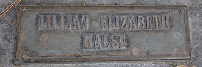 Lillian Halse name marker