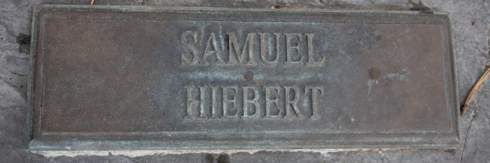 Samuel Hiebert name marker