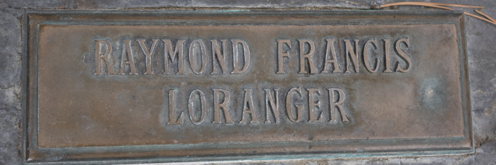 Raymond Loranger name marker
