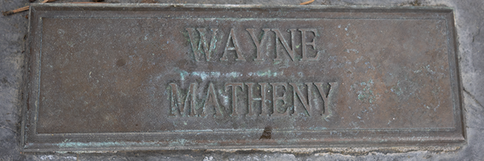 Carlos Matheny name marker