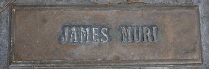 James Muri name marker