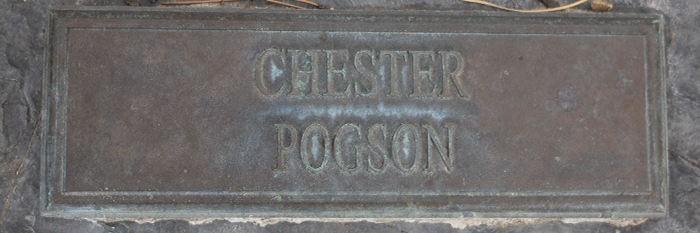 Chester Pogson name marker