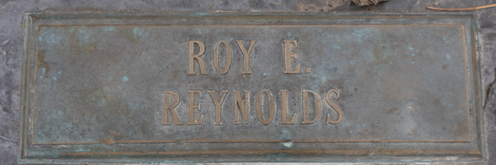 Roy Reynolds name marker