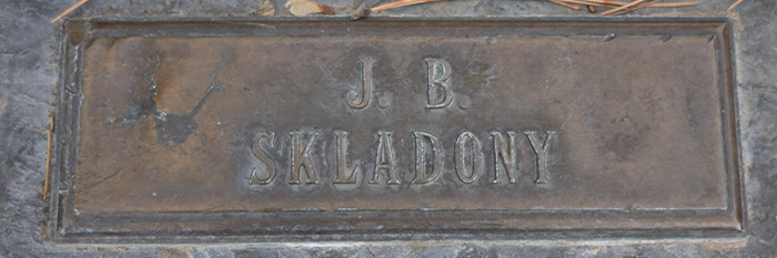 John Skladony name marker