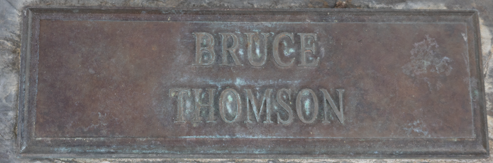 Bruce Thomson name marker