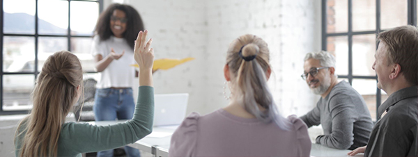 stock image of meeting. 