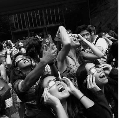 Enjoying the Solar Eclipse ©Hannah Morales