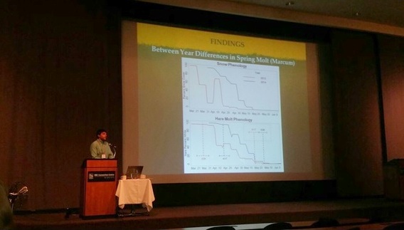 Alex presenting at the conference in Winnipeg